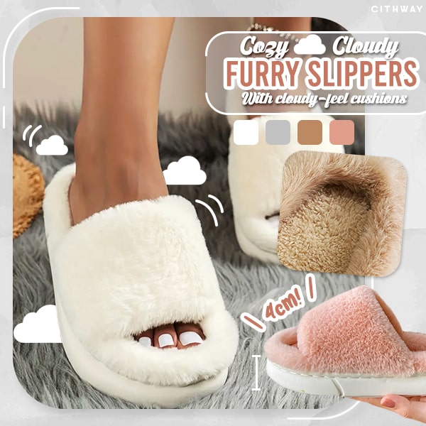 Cithway™ Cozy Single-Band Indoor Fluffy Slippers