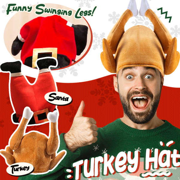 Funny Swing Turkey Plush Hat
